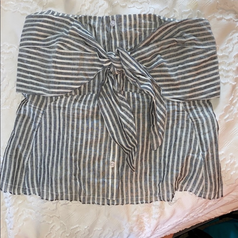 Striped crop tube top✨